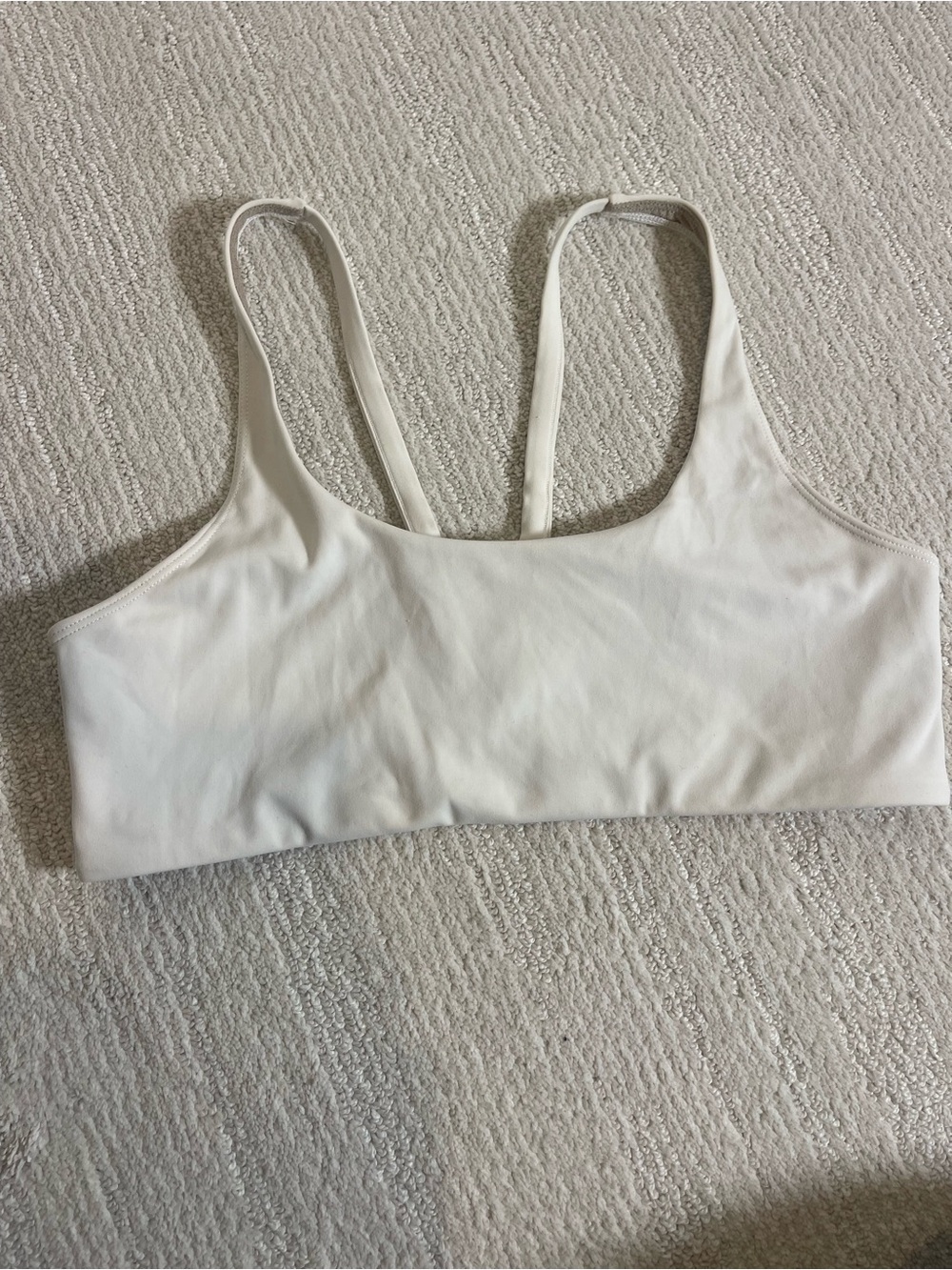 Vuori Scoop Bralette in Ivory White